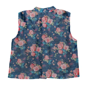Boys Nehru jacket For Festive & Wedding Outfit for Kids (Dark Blue)